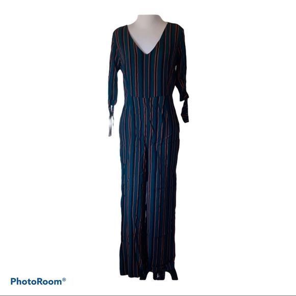 🎀 Wild fable medium‎ striped jumpsuit - Picture 1 of 11